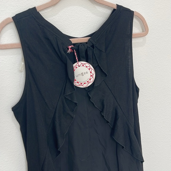 Sheer Ruffle Back Hi Lo Tank - Picture 10 of 12